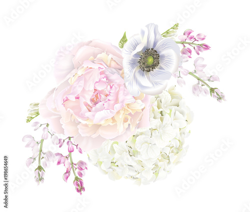 Peony anemone composition