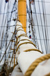 Sail, Mast and Rigging on an old Sailing Boat/Ship