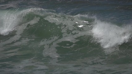 Wall Mural - Big stormy ocean wave, slow motion
