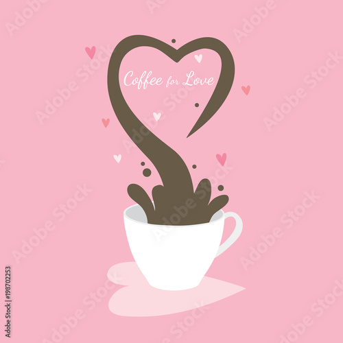 Vector Illustration Cute cartoon cup of coffee2. Stock Vector Illustration Cute cartoon cup of coffee2. Stock
