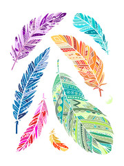 Poster - Feather collection for your design