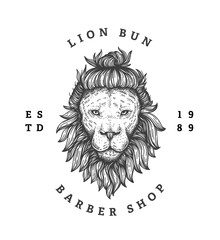 Wall Mural - Barber Shop Logo