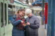 © victorpr - two women at tram stop