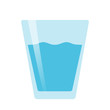 © Esfir - Glass of water flat vector on white background isolated