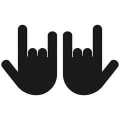 Two Rock On Hand Sign