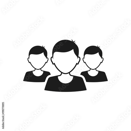 Team Icon Vector People Isolated Illustration Flat Design Buy