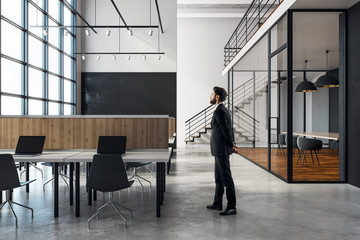 Poster - Businessman in coworking office