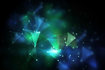 Wall Mural - blurry polygonal wallpaper