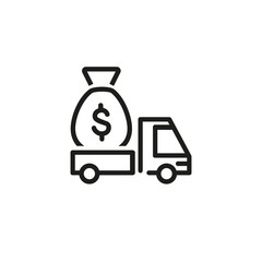 Poster - Moving money icon