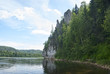 Скала Столбы на реке Вишера