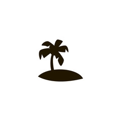 Sticker - island icon. sign design