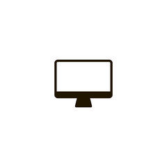 Sticker - monitor icon. sign design