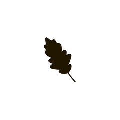 Sticker - leaf icon. sign design