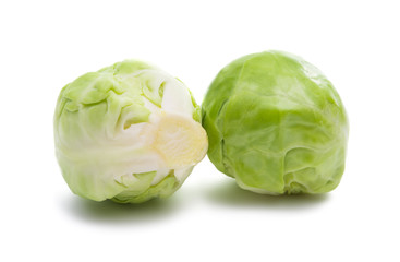 Poster - brussels sprouts isolated