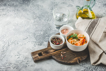 Sticker - Cabbage salad with Vegetarian dish.