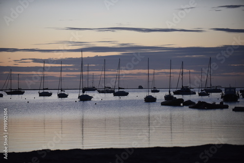 Cuadros en Lienzo Amanecer en el Mar Menor