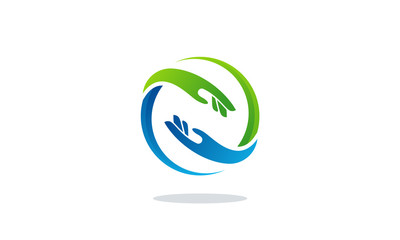 Wall Mural - hand care logo designs, teamwork logo template designs