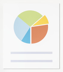 Wall Mural - Business data pie chart icon