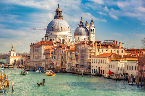 Grand Canal and Basilica Santa Maria della Salute in Venice Poster
