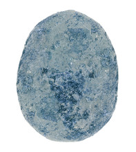 Blue  Round Shape Stone Or Rock Isolated On White