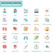 © alexdndz - Simple Set Healthcare and Medicine Flat Icons for Website and Mobile Apps. Contains such Icons as Doctor, Hospital, Medical Equipment. 48x48 Pixel Perfect. Editable Stroke. Vector illustration.