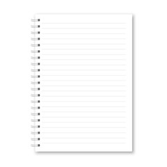 Leinwandbilder - Vector realistic opened notebook.