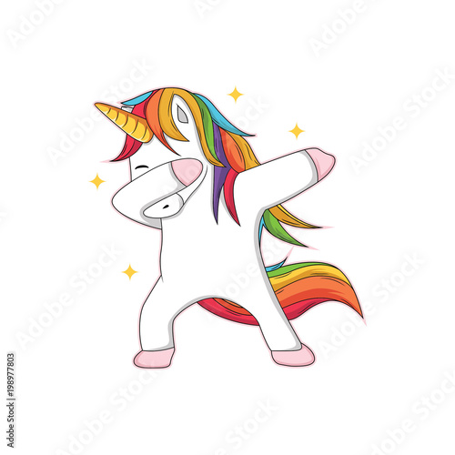 Fotografía unicorn characters who are doing dubbing