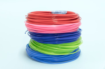 Sticker - color plastic filament for printing on a 3D printer