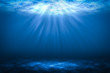 Sunbeam Abstract underwater backgrounds in the sea.