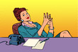 © studiostoks - businesswoman boss sitting at the office Desk