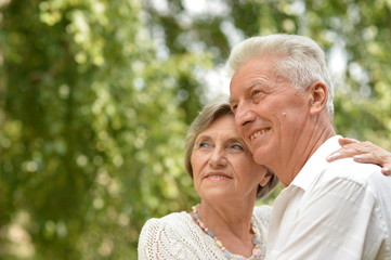 Canvas Print - loving mature couple 