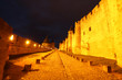cité médiévale de carcassonne la nuit
