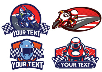 badge design motorcycle race
