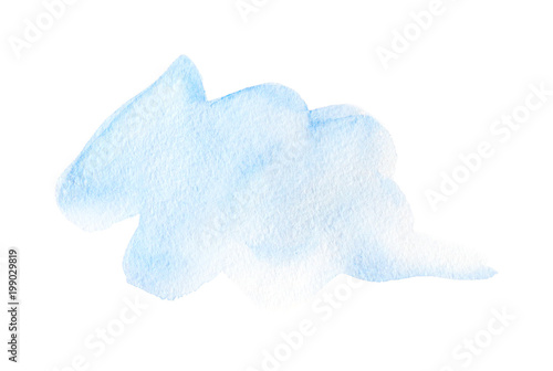 Light Blue Watercolor Splash Backdrop Ombre Background For Text