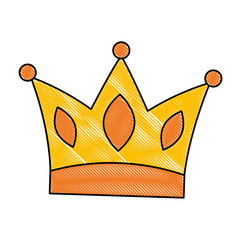 Sticker - queen crown isolated icon vector illustration design