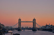 Tower Bridge during sunset, London, United Kingdom