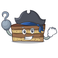 Sticker - pirate tiramisu character cartoon style