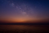 Fototapeta Morze - Twilight sky at the lake