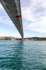 Wall Mural - Details of Bosphorus Bridge in Istambul, Turkey