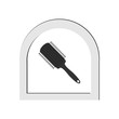 © OldWoolf - Hairbrush icon. Vector Illustration