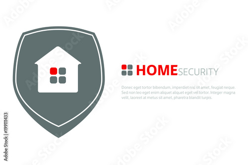 Home Security Logo Can Be Use For Website Mobile App Banner Or