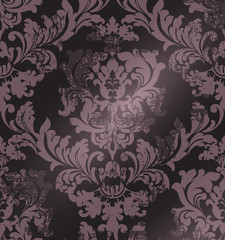  Luxury classic ornament on grunge background Vector. Baroque intricate design illustrations