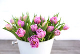 Fototapeta Tulipany - Tender pink tulips for mothers day