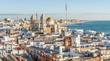 Cadiz cityscape with famous Cathedral, Andalusia, Spain