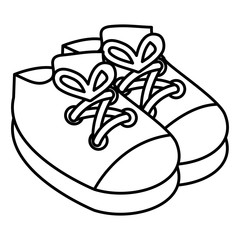 Poster - baby shoes isolated icon vector illustration design