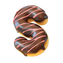 Glazed Donut Font 3d Rendering Letter S