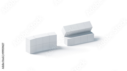 Download Blank White Promotional Magic Cube Mockup Isolated 3d Rendering Foldable Puzzle Cuboid Promotion Toy Mock Up China Square Corporate Printing Gift Stock Illustration Adobe Stock