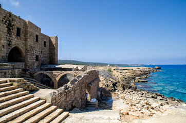 Ruins of a castle in Cyprus