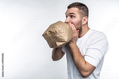Fotomural Man suffering from a stress attack