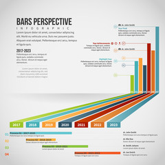 Wall Mural - Bars Perspective Infographic